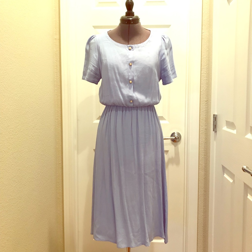 Powder Blue fit n’ flare dress